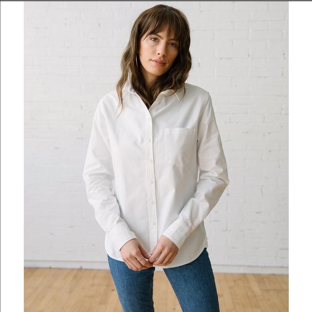 Tradlands 101 ELMS WHITE OXFORD